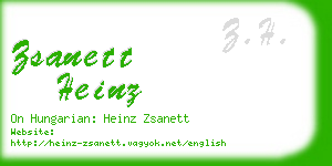 zsanett heinz business card